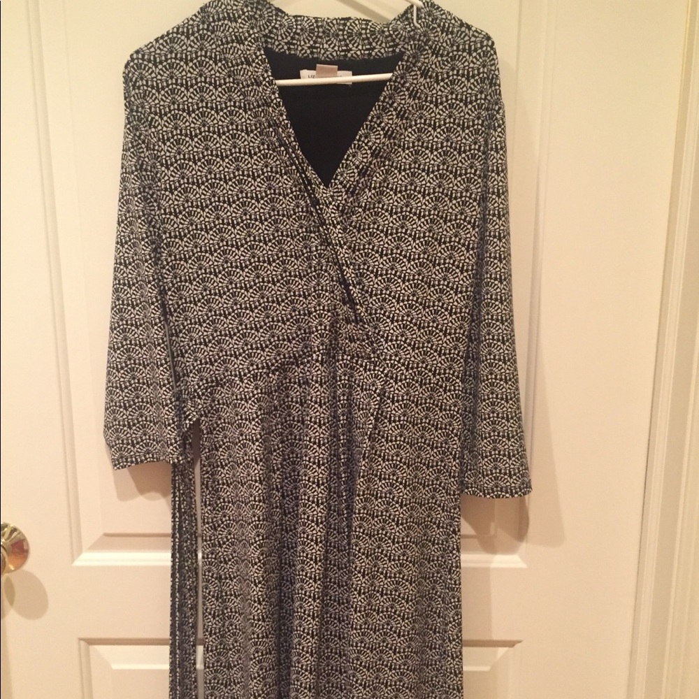 Black and white patterned Liz Claiborne Dress